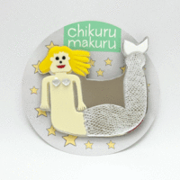 chikurumakuru アクリルブローチ（『人魚』）￥2,700（税込）